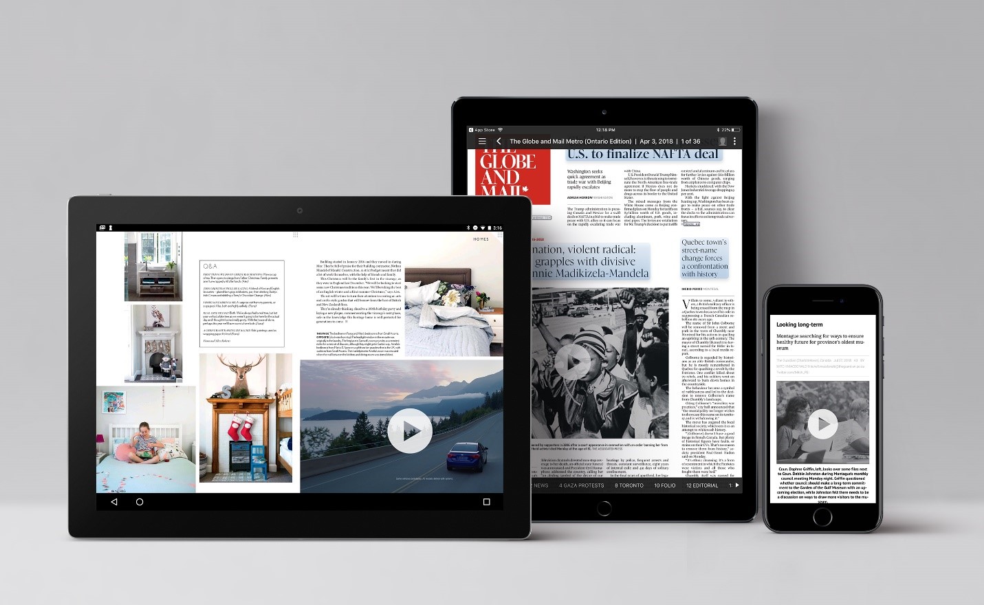 The Globe and Mail on Branded Editions technology