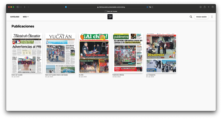 New catalog UI upgrades: Get a sneak peek of the revamped catalog UI on Diario Yucatan Catalog.